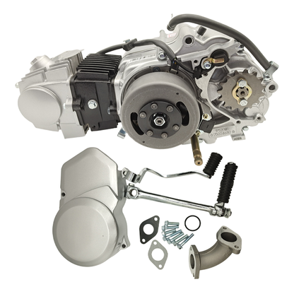 BS0613 -  107cc Semi Auto 4 Speed Kick Only In Silver