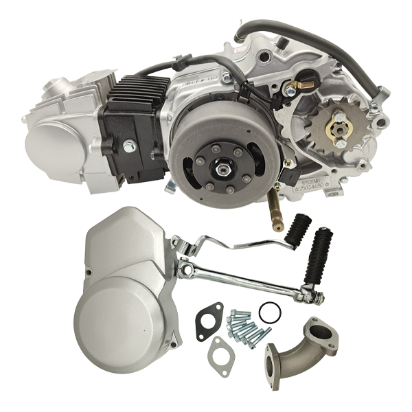 BS0613 -  107cc Semi Auto 4 Speed Kick Only In Silver