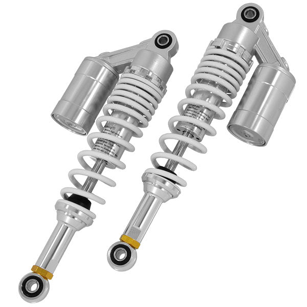 BS0683-WHITE - White Chrome Gas Shock 285mm Adjustable