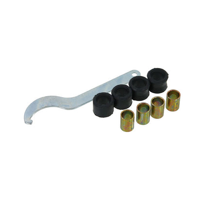 BS0683-WHITE - White Chrome Gas Shock 285mm Adjustable