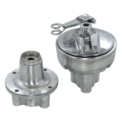 BS0735 - Front & Rear Polished Hubs For MUNK