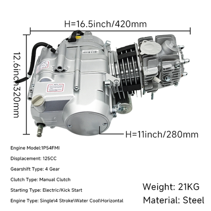 BS0750 - Elec Start 125cc Engine