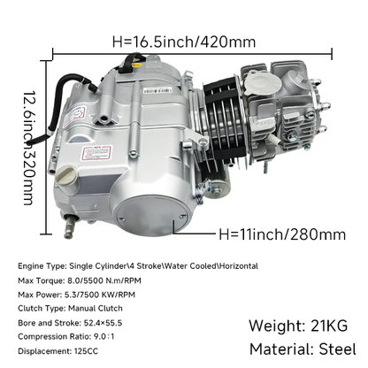BS0750 - Elec Start 125cc Engine