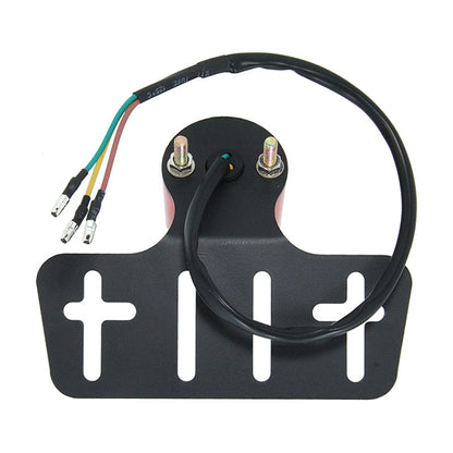 BS0822 - LED Red Lens Rear Light On Black Bracket With E Mark