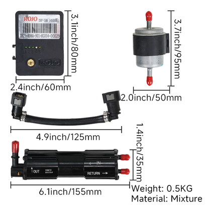 BS0935 - Rojo Filter Pump and Ecu Set for Skyteam and Zhenhua 50cc Injection Euro4