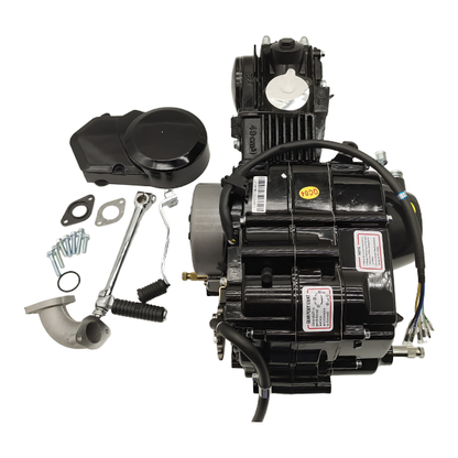 BS1025 - 50cc 4 Speed Manual Kick Engine in Black