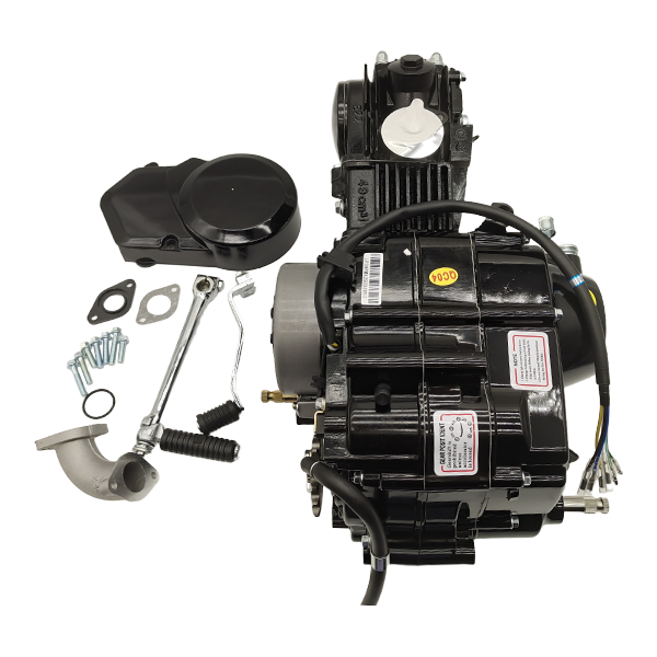 BS1025 - 50cc 4 Speed Manual Kick Engine in Black