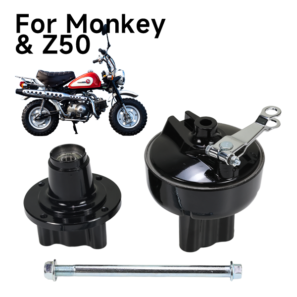 BS1100 Front & Rear Hubs In Black For MUNK