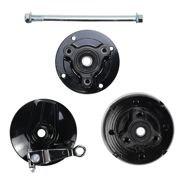 BS1100 Front & Rear Hubs In Black For MUNK
