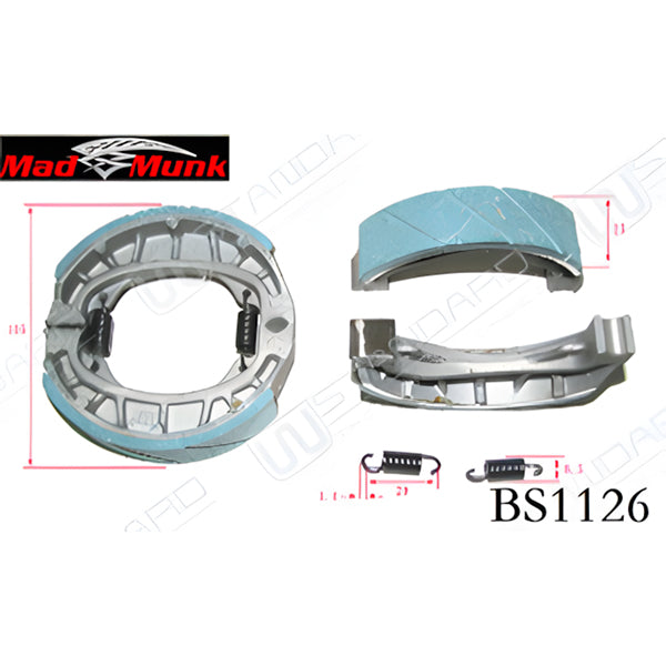 BS1126 - Ws Brake Shoe with Spring, Green Ph06430-0012-gr