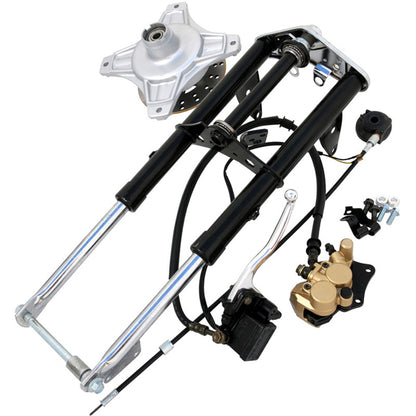 BS1136 Old Style Forks With Complete Disc Brake In Black For Dax