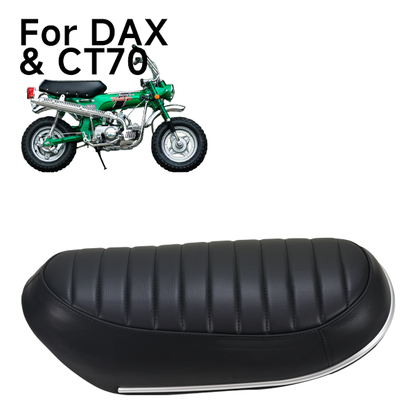 BS1193 - CT70 6V BLACK SEAT WITH CHROME BAND
