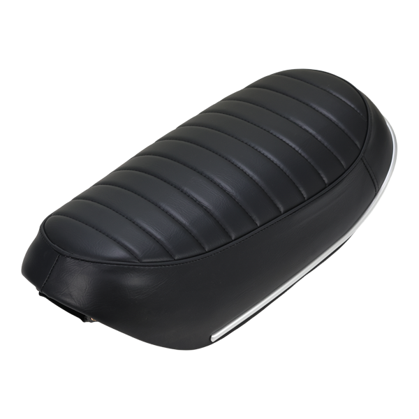 BS1193 - CT70 6V BLACK SEAT WITH CHROME BAND