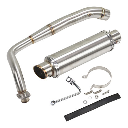 BS1247 - BRUSHED STAINLESS STEEL DOWN SWEPT EXHAUST