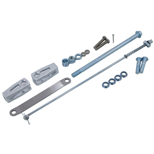 BS1381 - DAX Alloy Swing arm + 8cm - 370mm length Silver