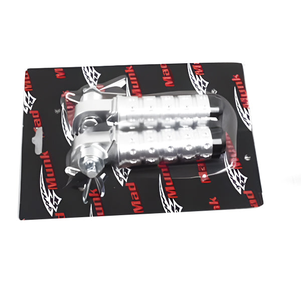 BS1394 - CNC Tip-hole Front Foot Pegs In Alloy with End Caps for Dax Monkey Skyteam