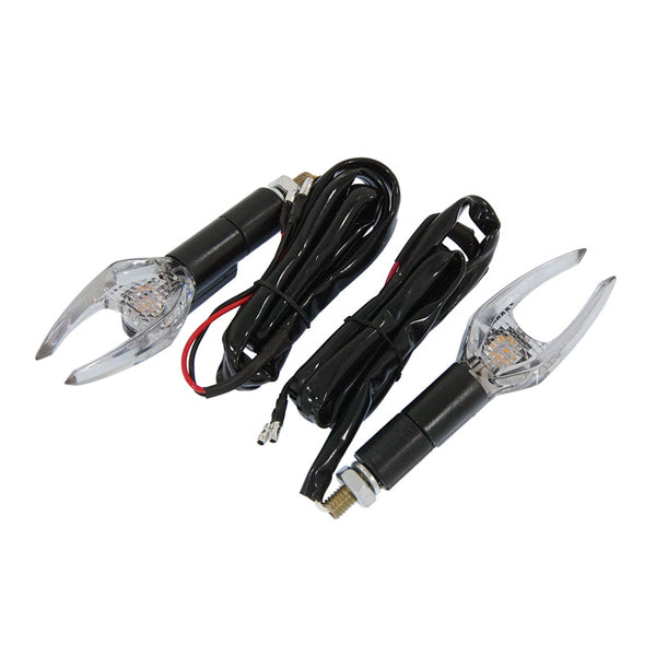 BS1420 - E Marked LED Black Indicators - Pair