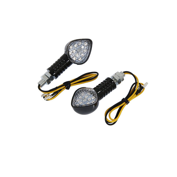 BS1432 - E Marked 11 LED Black Indicators - Pair