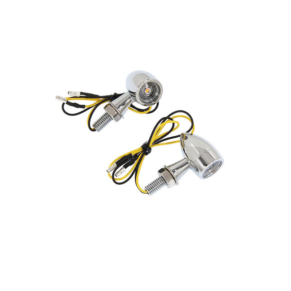 BS3520 - E Marked LED Silver Cover Indicators - Pair