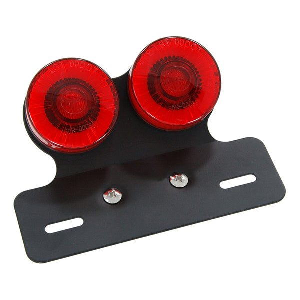 BS1445 - Twin Round Rear Red Light With E Mark