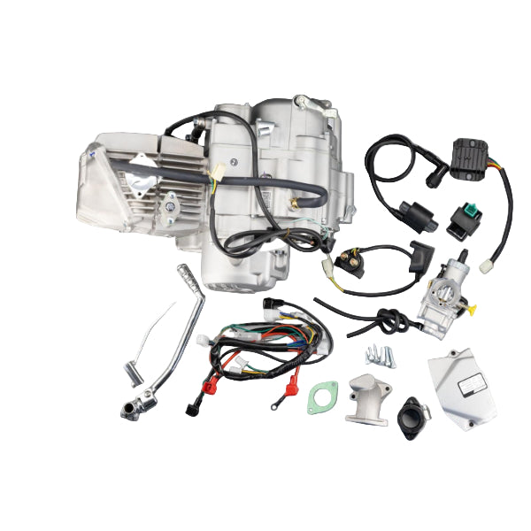 BS1458 - Zongshen 190cc Engine  2 Valves  5 Gears  Silver  with Electrical Starter