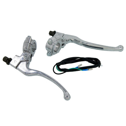 BS1471-SILVER - Brake & Clutch Lever Set in Silver