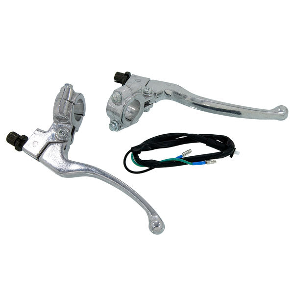 BS1471-SILVER - Brake & Clutch Lever Set in Silver