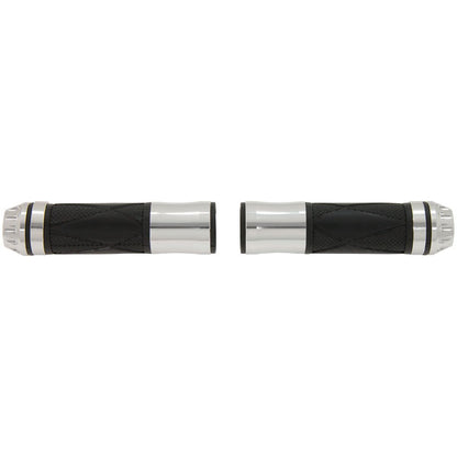 BS3567 - Handle Bar Grips with Silver Ends
