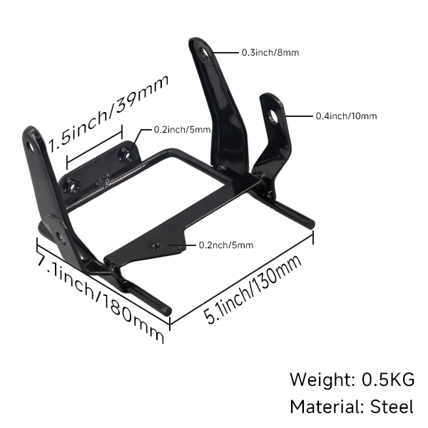 BS1532 - DX Standard Metal Light Bracket in Black