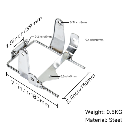 BS1533 - DX Chrome Standard Headlight Bracket