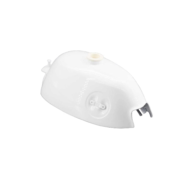 BS1554 - 50M Style Tank White With Round Emblem Fuel Tap and Cap