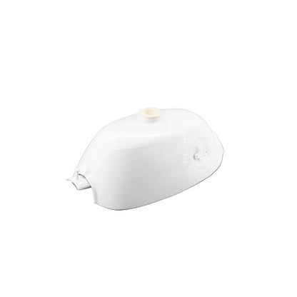 BS1554 - 50M Style Tank White With Round Emblem Fuel Tap and Cap