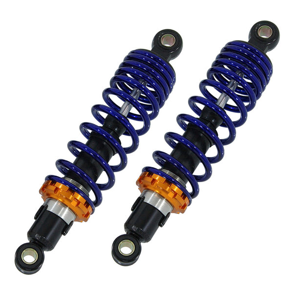 BS1630 285mm Rear Shocks In All Black With Blue Springs
