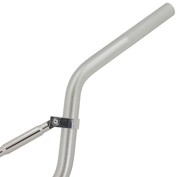 BS1672 - ALLOY SILVER HANDLE BARS WITH CROSS BAR