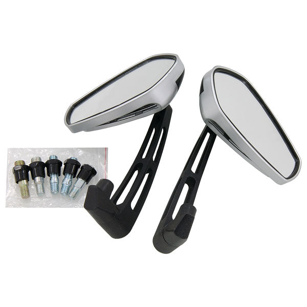 BS1691 - Pair Of Silver Mirrors In Plastic