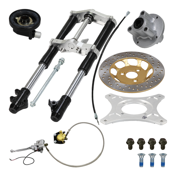 BS1724 - DX 45mm USD Black Front Forks With Bevel Front Brake Disc