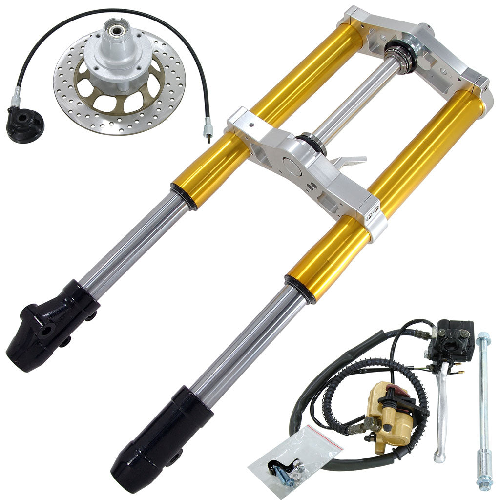 BS3599 - MUNK 45mm USD Gold Front Forks With Bevel Front Brake Disc