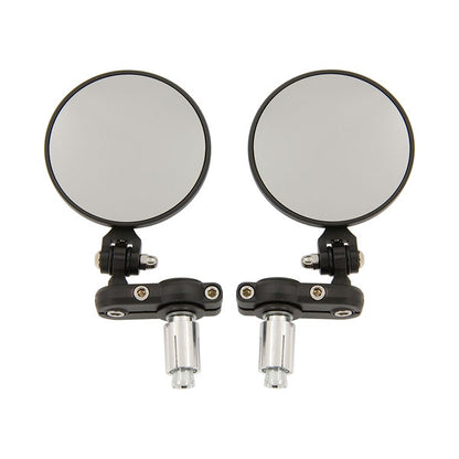 BS1833 - Round Black End of Bar Mirrors