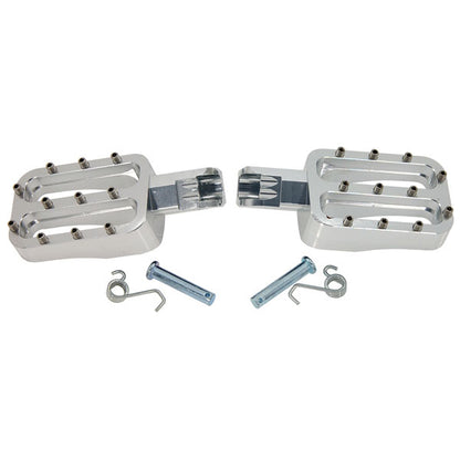 BS1927 - Silver CNC Foot Pegs For Pit Bike