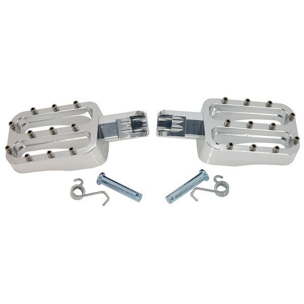BS1927 - Silver CNC Foot Pegs For Pit Bike