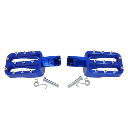 BS1931 - Blue CNC Foot Pegs For Pit Bike