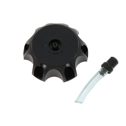 BS2002 - Alloy Fuel Tank Cap With Top Valve Black