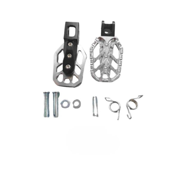 BS2104 - CNC Silver Spike Foot Pegs