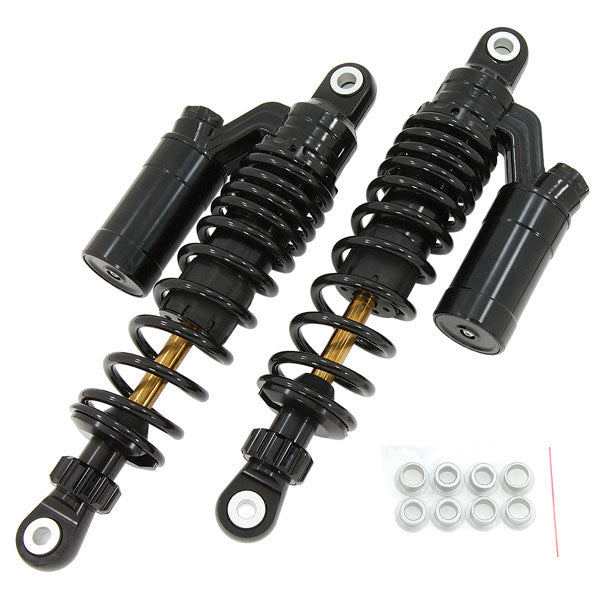 BS2118 - Black 330mm Rear Shocks With Cans
