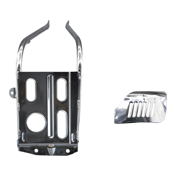 BS2160 - Chrome Engine Guard And Spark Plug Cover For Ct70