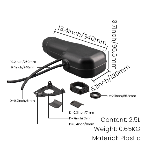 BS2167 - Dx Tank Fit For CT70 In Plastic