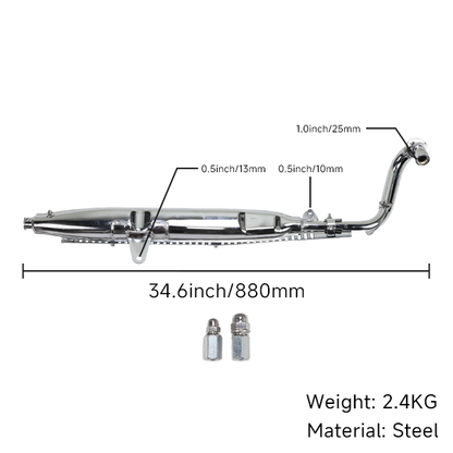 BS2168 - Chrome DX Exhaust for CT70