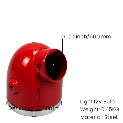 BS2171 - Z50A Small Headlight With Speedo Hole In Red