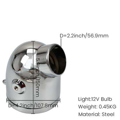 BS2172 - Z50A Small Headlight With Speedo In Chrome