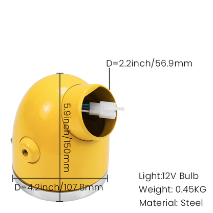 BS2173 - Z50A Small Headlight With Speedo Hole In Yellow